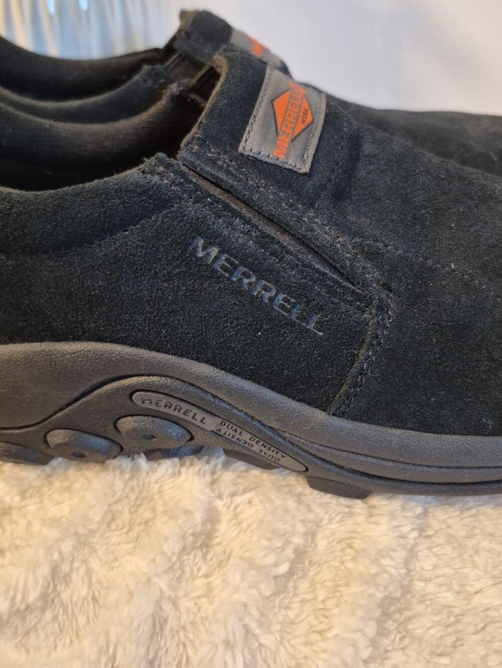 Merrell Work Jungle Moc Alloy Toe Work Shoes Women's Sz 9 Black Suede J62382 - Picture 4 of 14